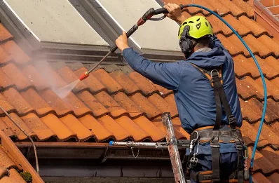 Démoussage et hydrofuge de toiture au Bouyssou